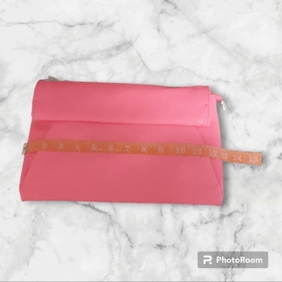 Neon Pink Envelope Crossbody Clutch Bag Y2K Barbiecore - Picture 6 of 8